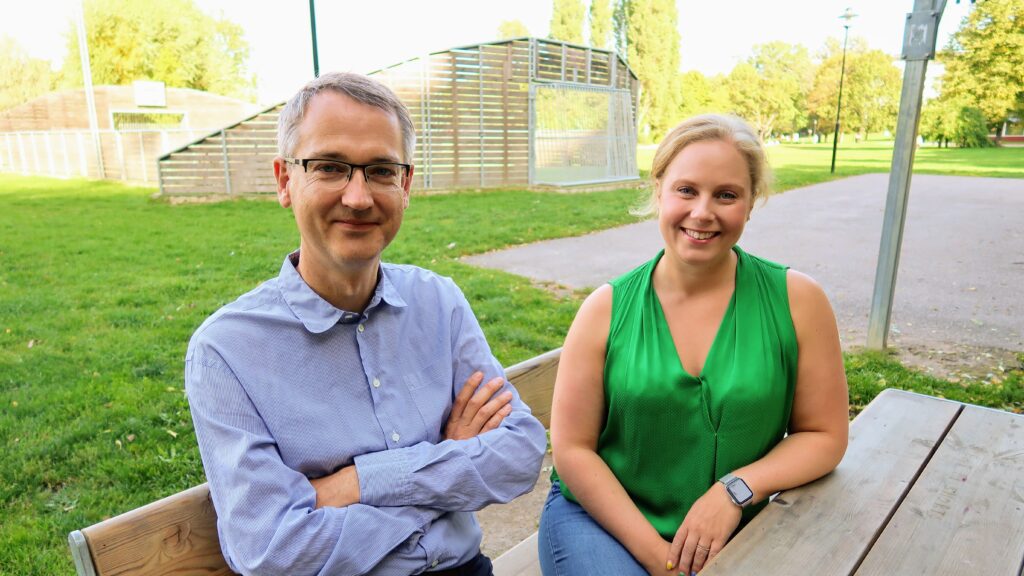 Bernhard Huber och Victoria Johansson