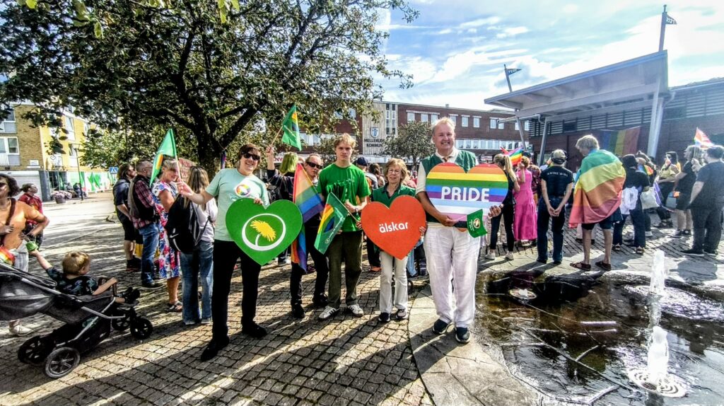 Miljöpartiet de gröna på Mellerud pride 23 augusti 2026
