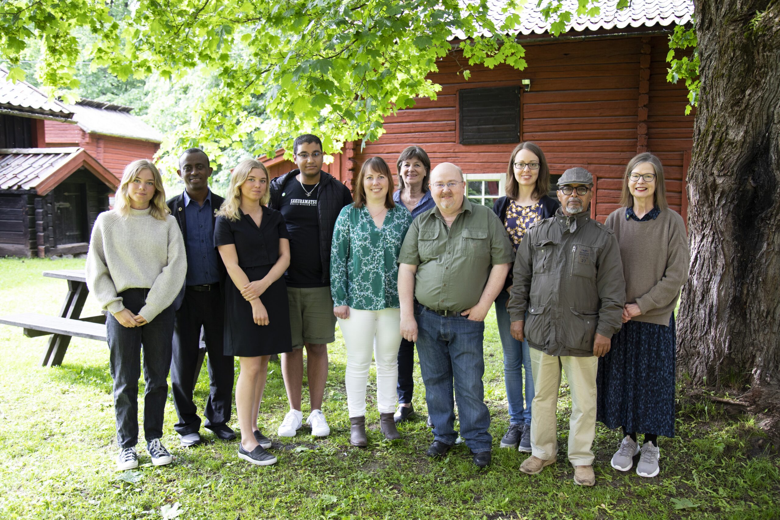 Gruppbild av Miljöpartister i Borlänge.