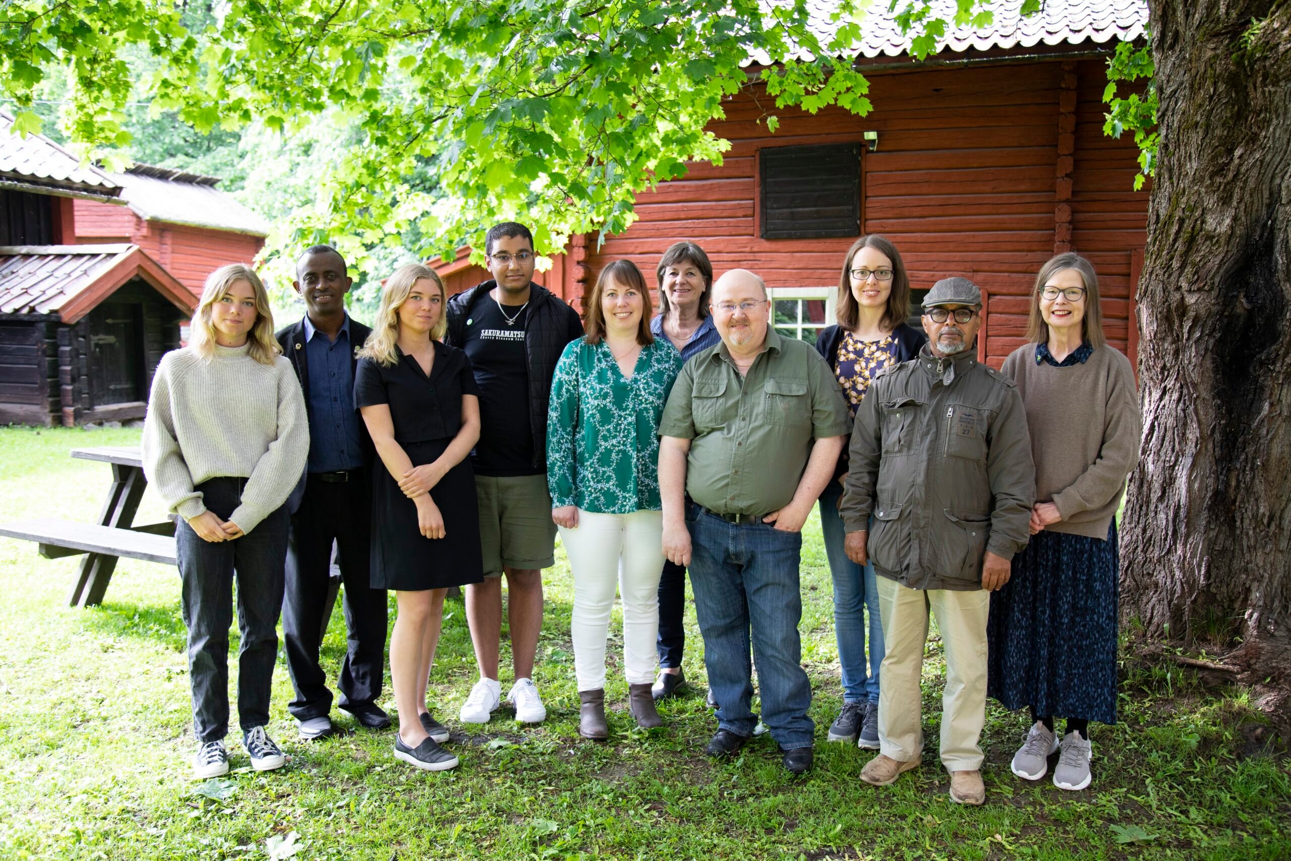 Gruppbild av Miljöpartister i Borlänge.