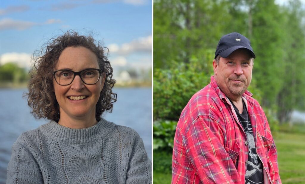 Helena Åslund och Magnus Johansson, toppkandidater i Vilhelmina