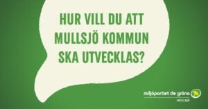 En pratbubbla fylld med text. Där står det: Hur vill du att Mullsjö kommun ska utvecklas?