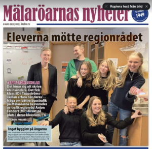 Eleverna mötte regionrådet