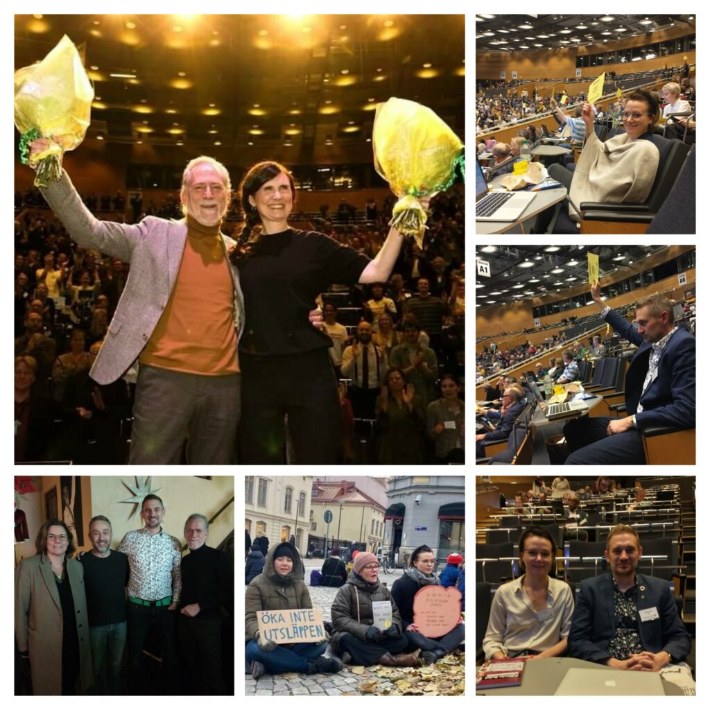 Collage av personer från kongressen i Örebro