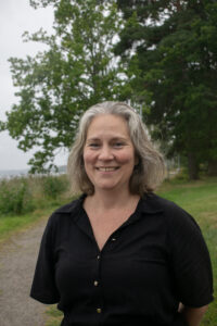 Porträttbild på Therese Görling, #1 till kommunfullmäktige för Miljöpartiet i Kinda