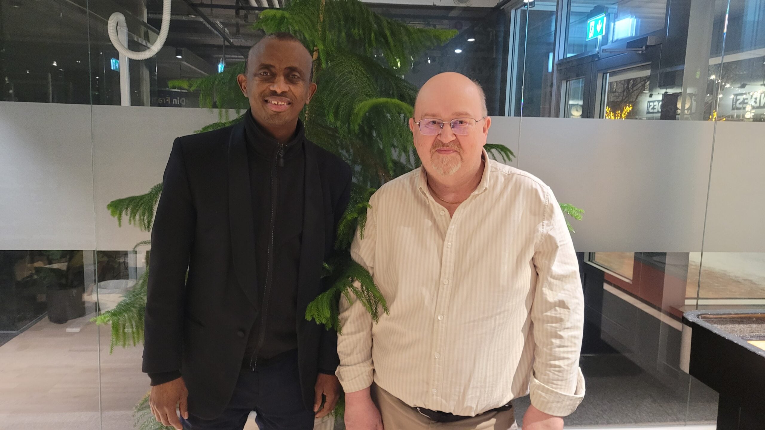 Mursal Isa och Mikael Morin.