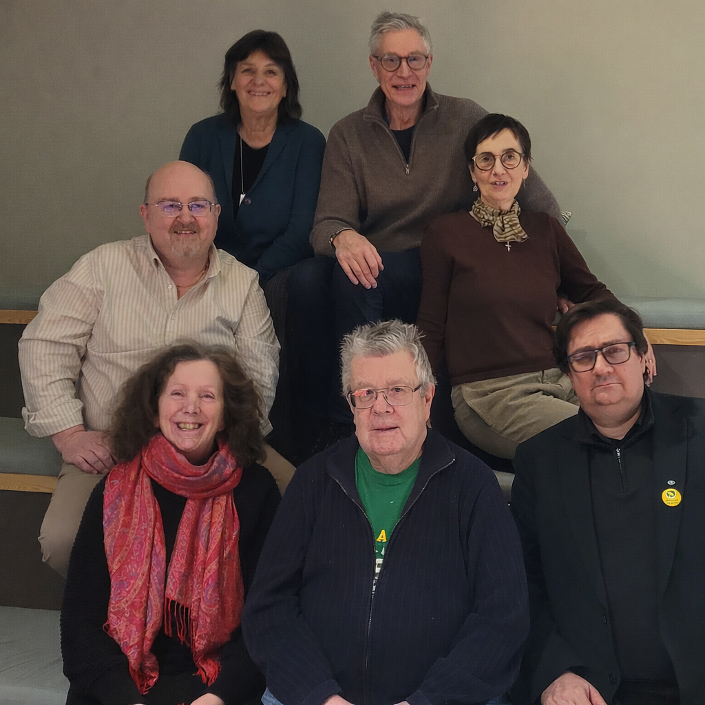 Styrelsen för MP Borlänge. Gruppfoto med 7 personer.