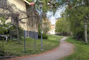 Åpromenaden längs Nyköpingsån.
