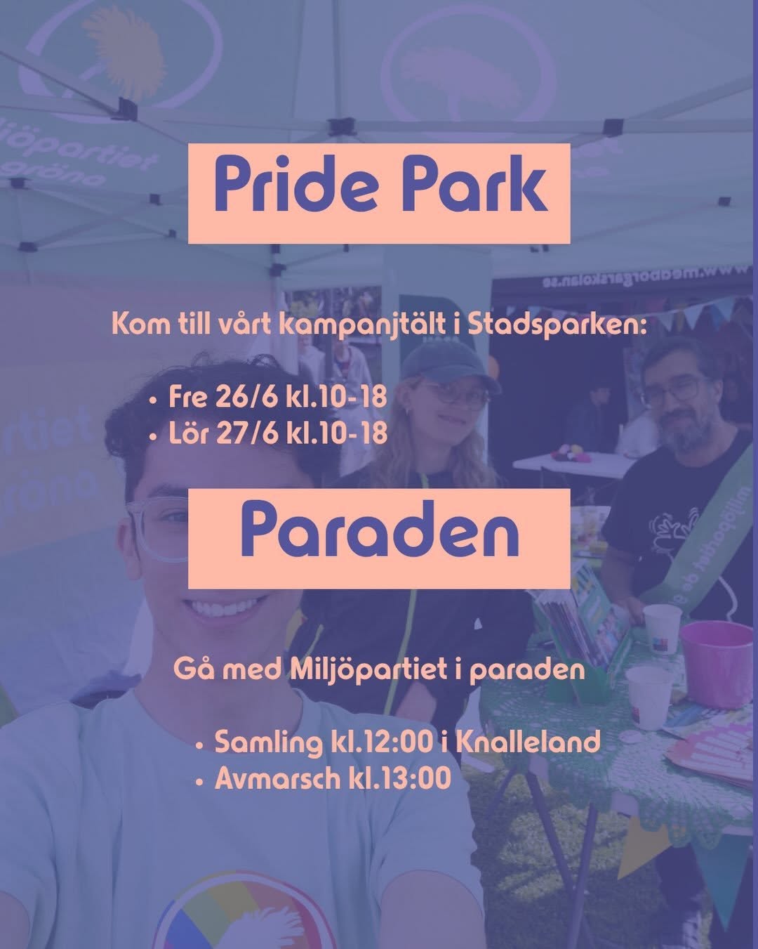 Information om Pride Park och paraden