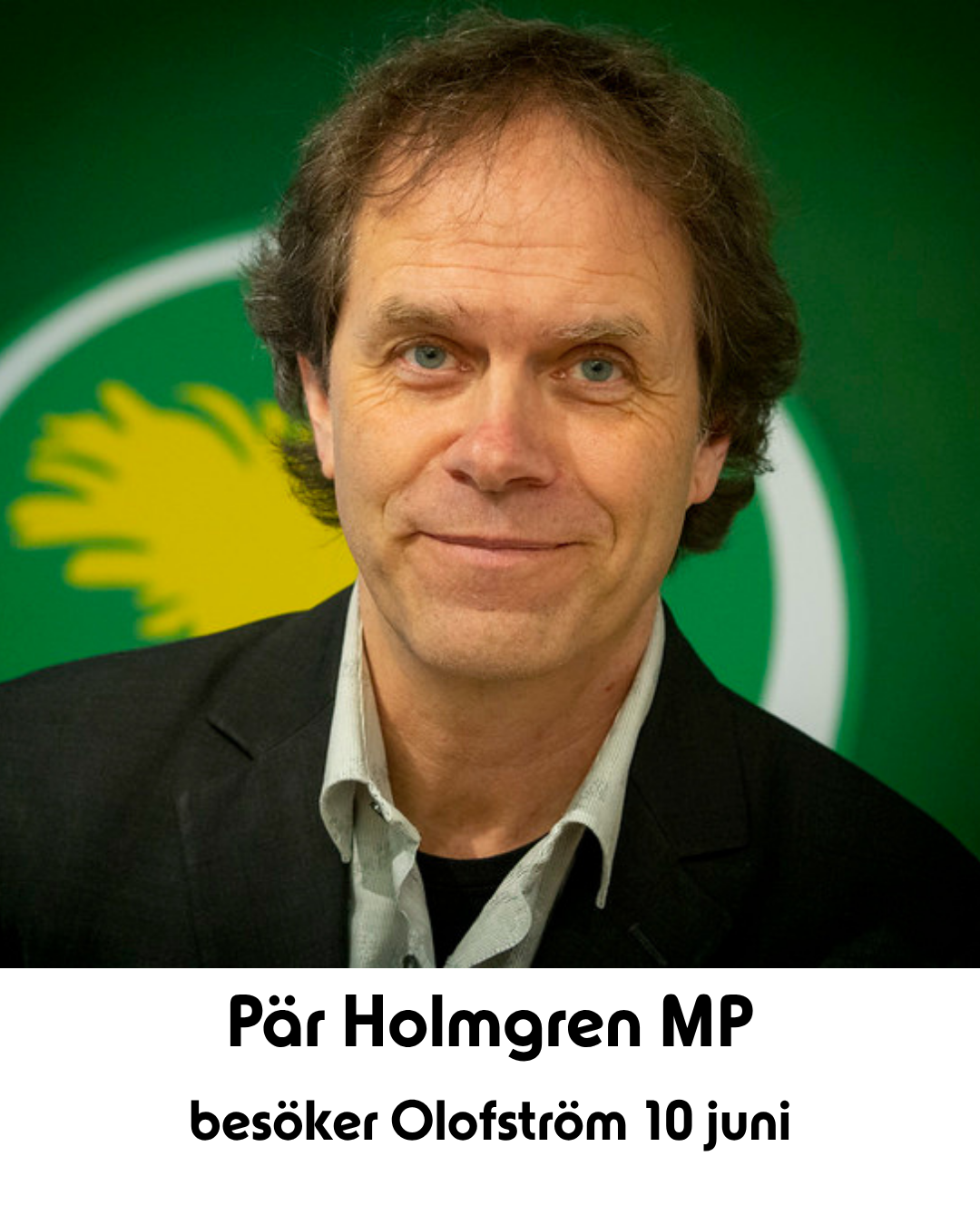 Pär holmgren MP besöker Olofström den 10 juni