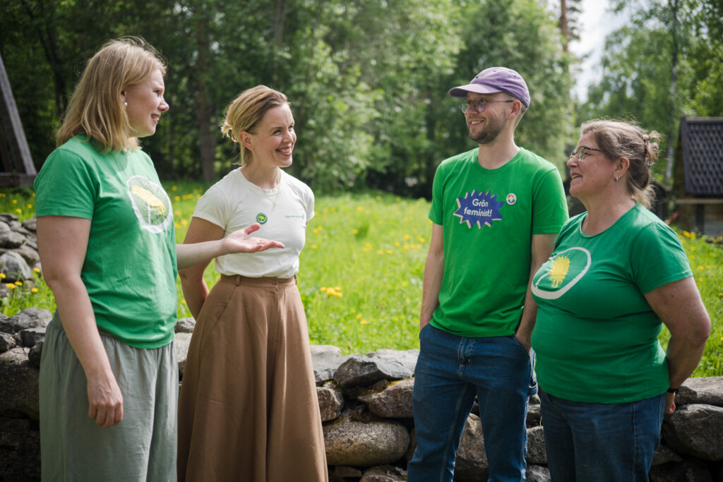 Linda Andersson, Christine Nyberg, Johan Appelblad och Eva Ljungdahl kandiderar för Miljöpartiet i Region Jämtland Härjedalen i valet 2026.