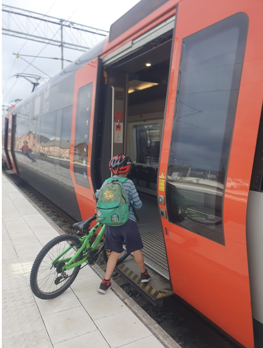 Möjligheten att ta med cykel på tåget