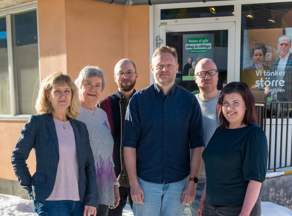 Miljöpartiets toppkandidater i Östersunds kommun inför valet 2026.