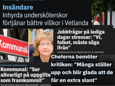 Miljöpartiet tar ansvar för vårdkrisen i Vetlanda och föreslår lösningar.