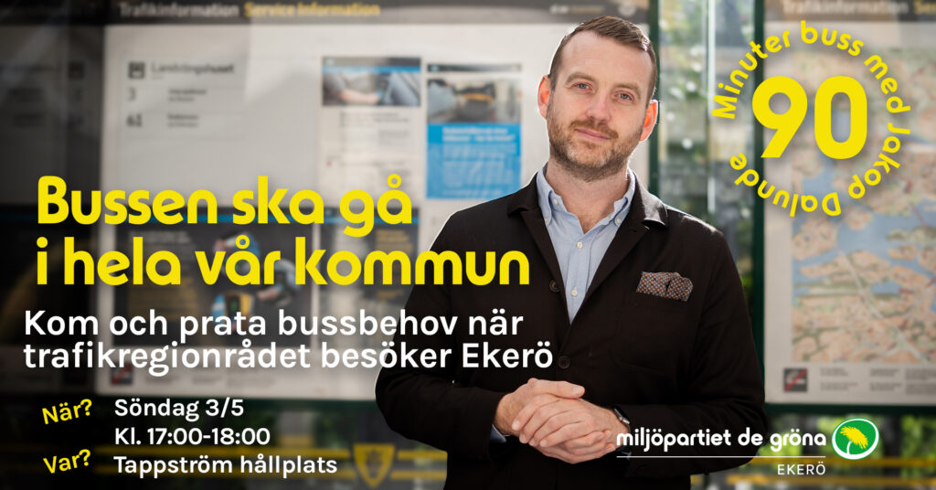 Jakop Dalunde, regionspolitiker med ansvar för kollektivtrafiken.