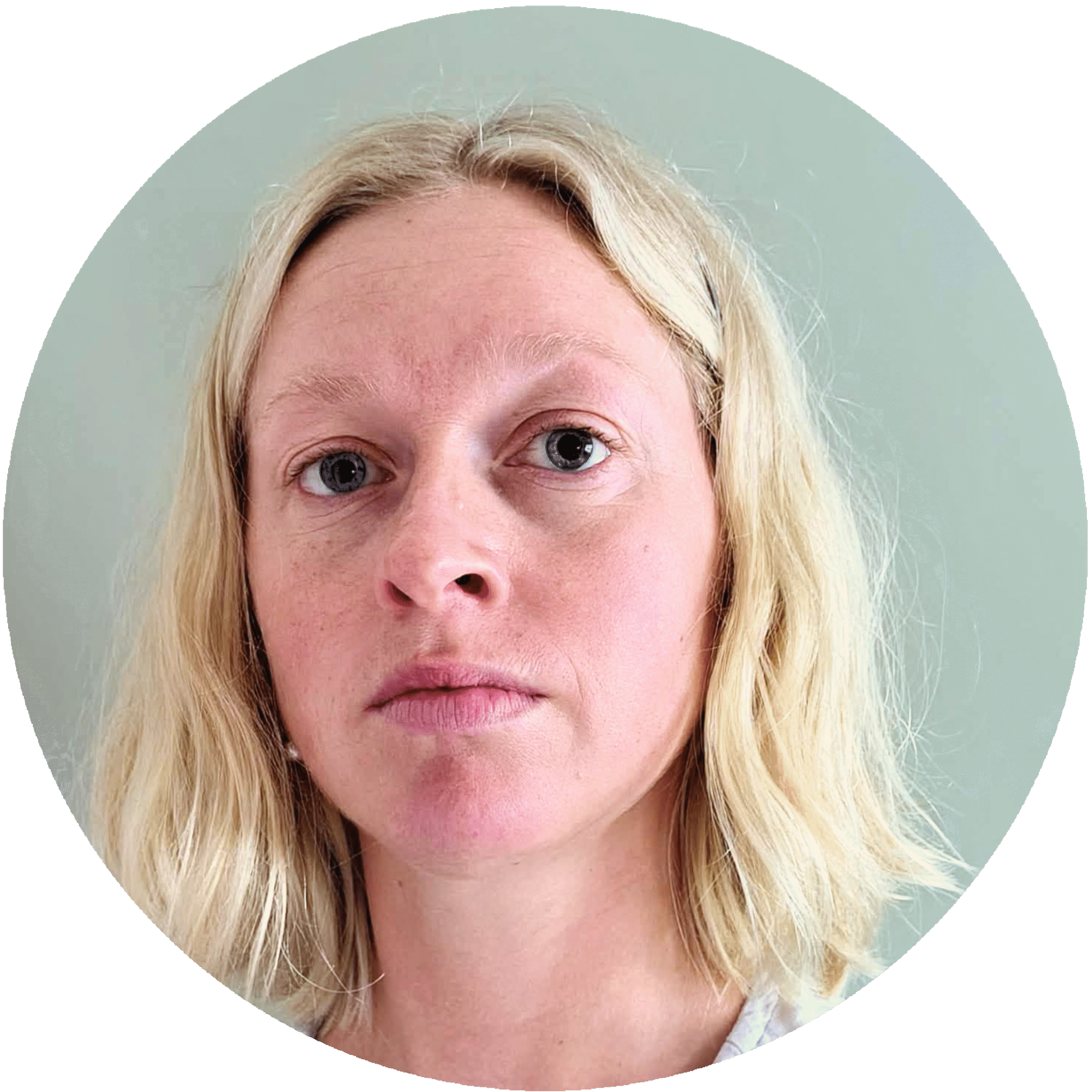Porträtt av Caroline.