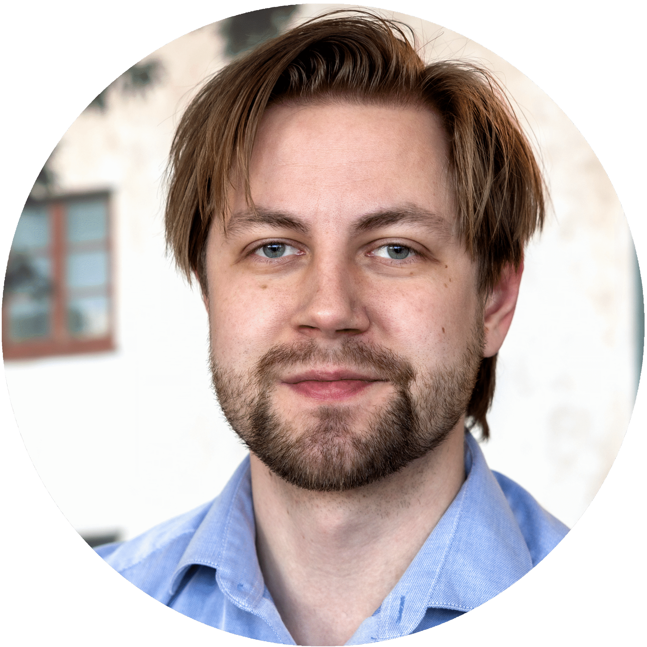 Porträtt av Kevin.