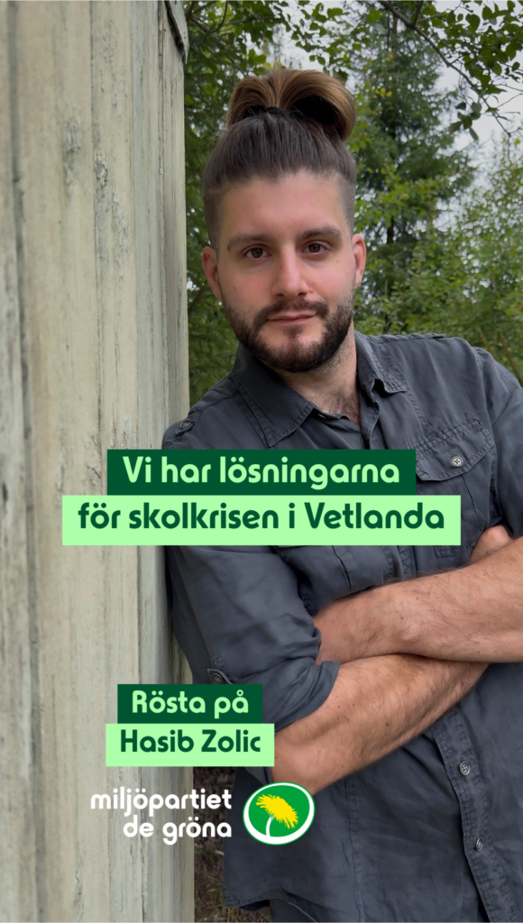 Miljöpartiet har lösningar för att åtgärda skolkrisen i Vetlanda