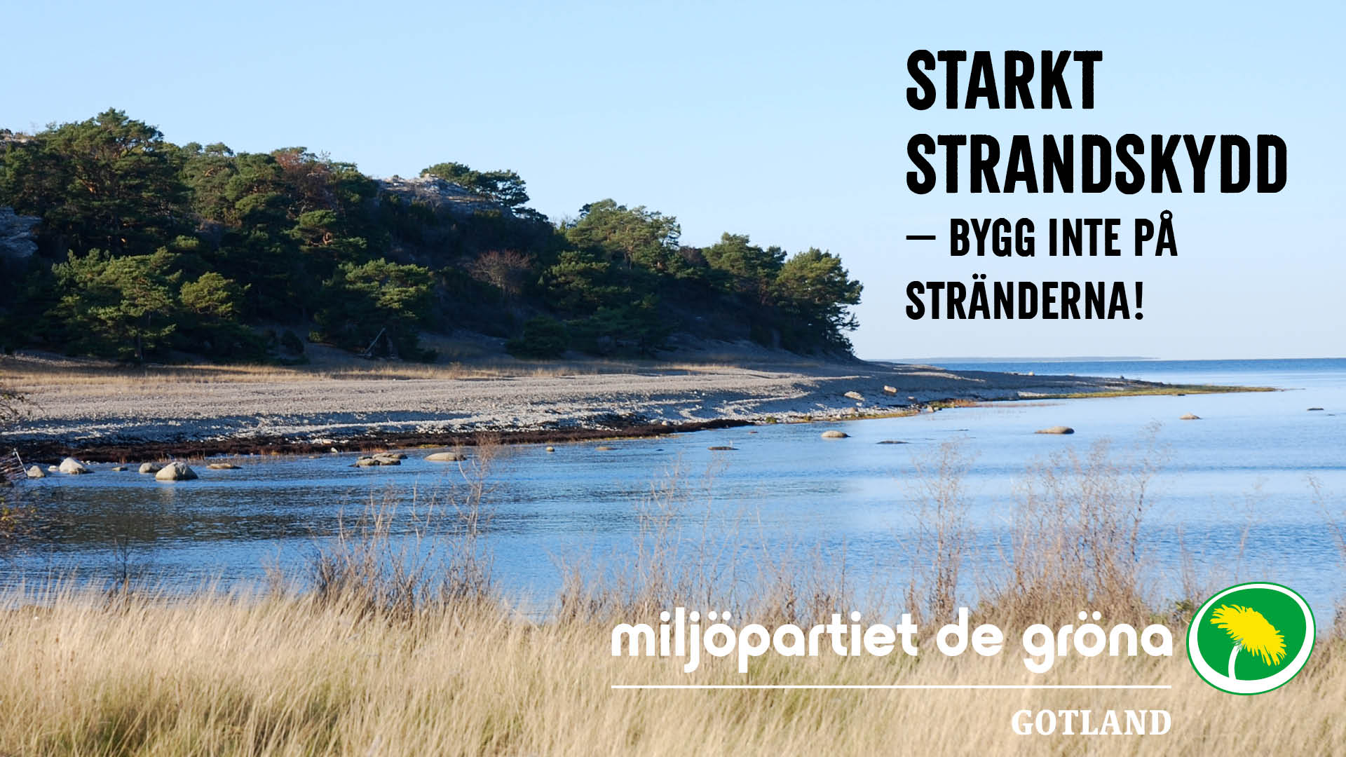 Starkt strandskydd för hållbar utveckling Miljöpartiet